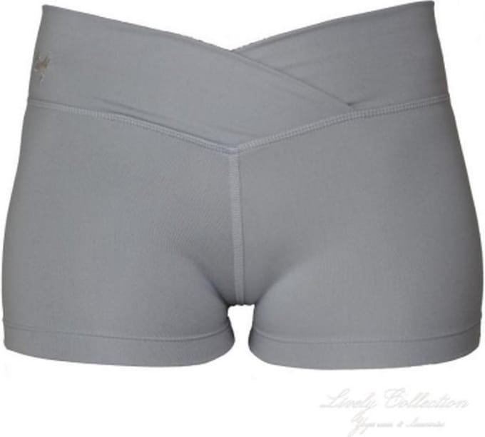 Sport broek-yoga-yogabroek-hardloop short-licht grijs-medium