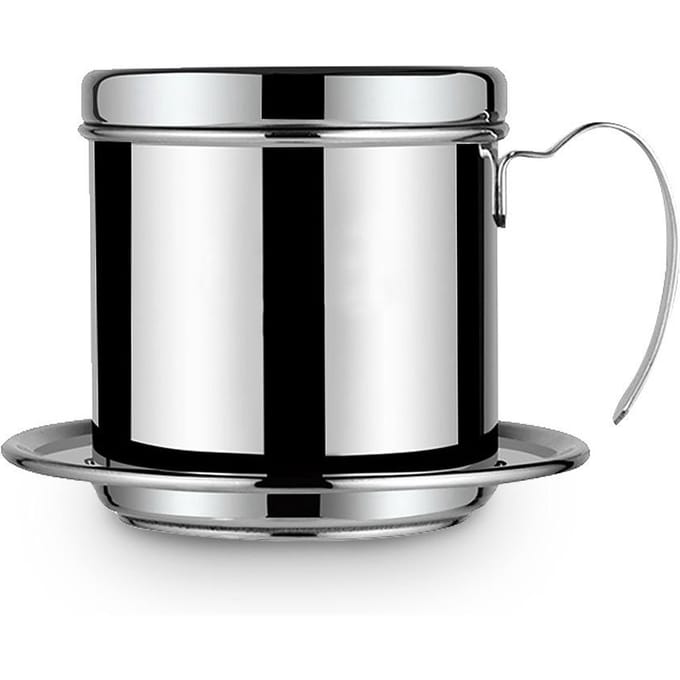 RVS Kopje Vietnamese Koffie Druppel Filter Maker Phin Infuser Zilver zilver