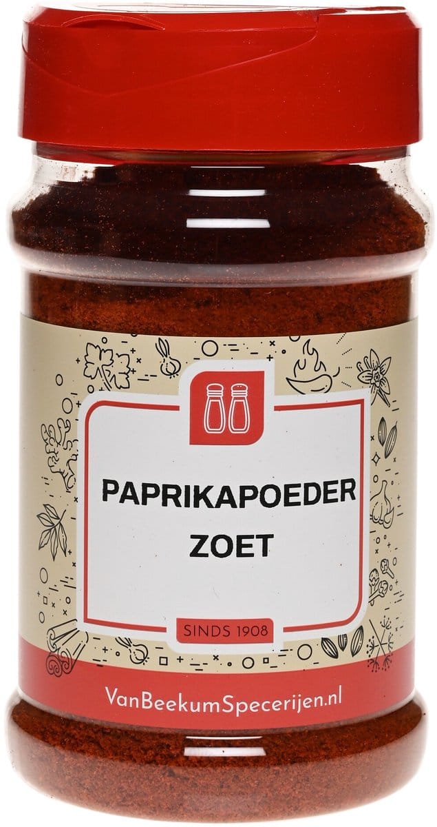 Van Beekum Specerijen - Paprikapoeder Zoet - Strooibus 150 Gram