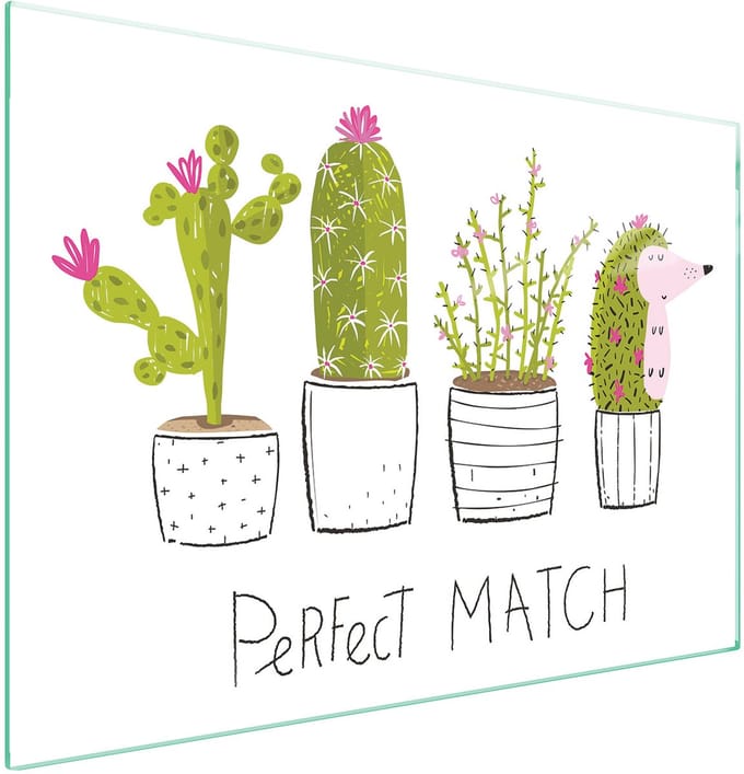 TMK ArtDeko - Snijplank - Glas - 70x52 cm - Cactus Ontwerp