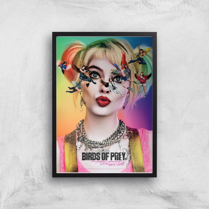 DC Birds Of Prey Giclee Art Print - A4 - Black Frame