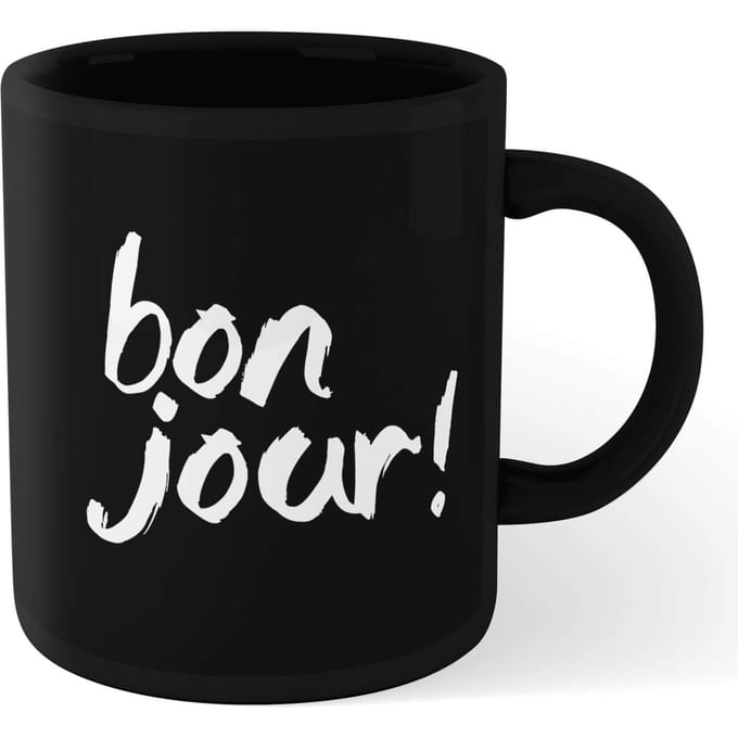 The Motivated Type Bonjour! Mug - Black