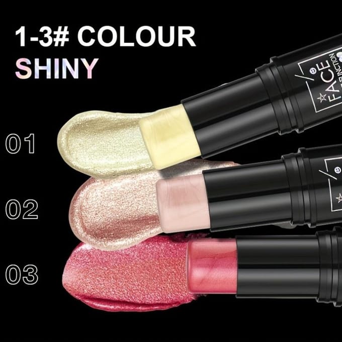 Make-up Gezicht Contouren Bronzer Stick Multifunctionele Highlighter Verhelderende Blusher Rouge Stick Gezichtsmake-up Cosmetica white