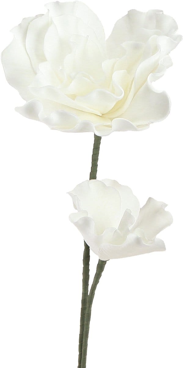Grote Foam Bloemen Foam Kunstbloemen Wit 85cm 2st