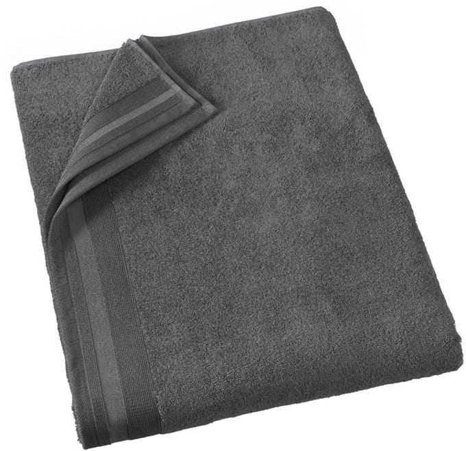 De Witte Lietaer Badlaken Contessa, Dark Grey - 100 x 150 cm - Katoen