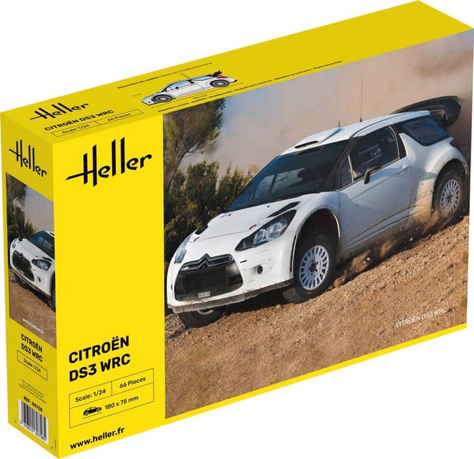 Heller Modelbouwpakket Auto - 80758 Citroën DS3 WRC - Rally Auto Plastic - 1:24 - Modelbouw