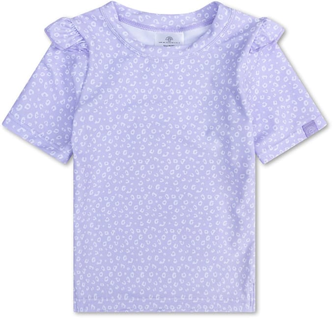 Swim Essentials Zwemshirt - Korte Mouwen - Lila - Leopard - 62/68