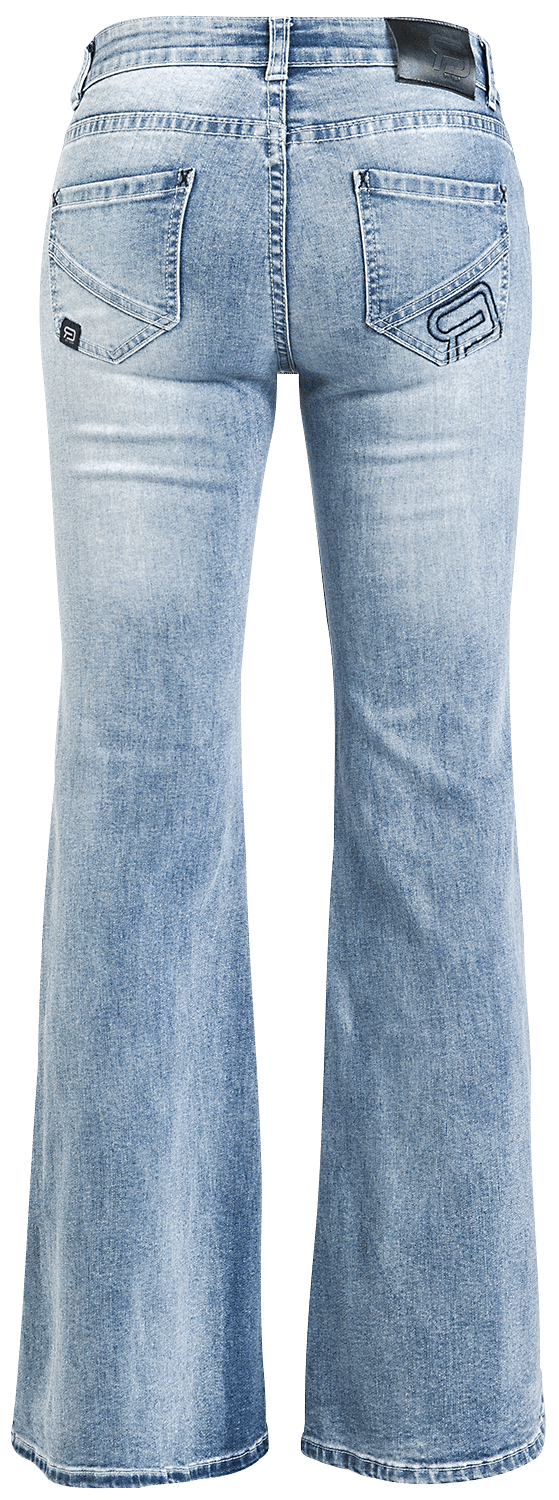 R.E.D. Rock-Engineered Design Lichtblauwe bootcut jeans met uitlopende en lichte wash - Dames - W27L32