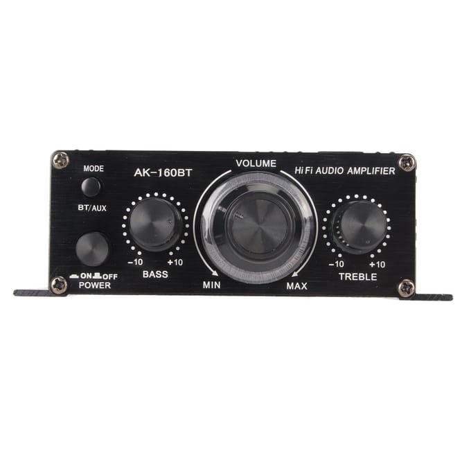 Bluetooth 5.0 Eindversterker Heldere Geluidskwaliteit Aluminiumlegering 20Hz tot 20KHz 12V Universeel voor