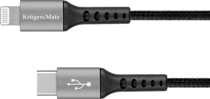 Krüger & Matz - USB-C naar Lightning Kabel - 1m - MFi-gecertificeerd - Snelladen