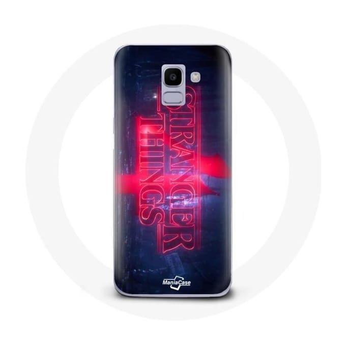 Case voor Samsung Galaxy A6 2018 Stranger Things Logo Transparant Seizoen 4 Trailer 2022