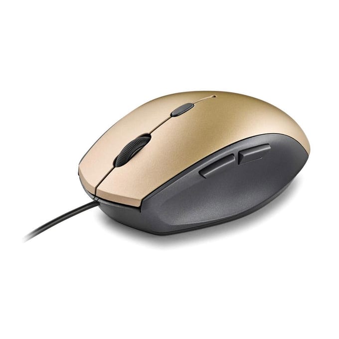 NGS Moth Ergonomische Bedrade Muis met USB Type-C - Goud