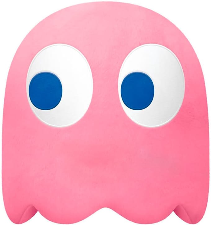 Banpresto - PAC-MAN SUPER BIG PINKY 31 cm - Pluche