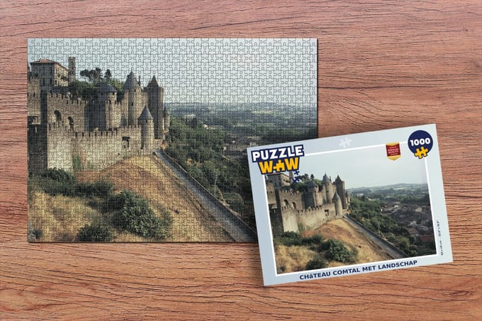 Puzzel Carcassonne - Kasteel - Bomen - Legpuzzel - Puzzel 1000 stukjes volwassenen