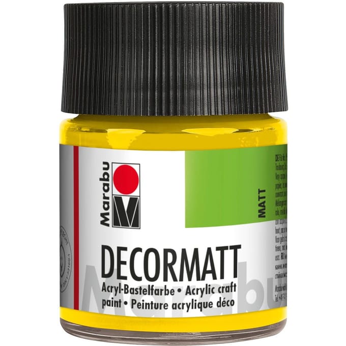 Marabou Decormatt, 50ml - Geel