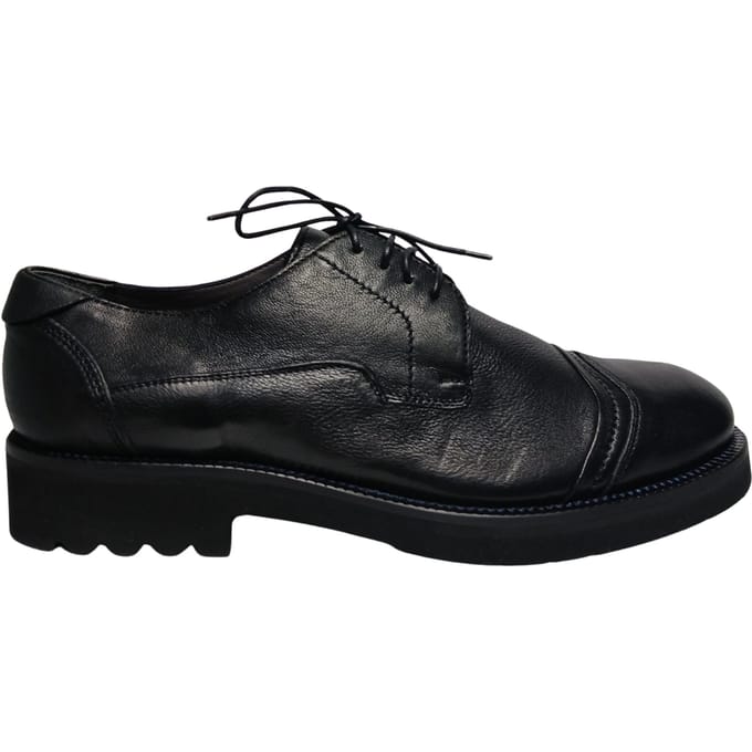pb10103G06ug0000 Pollini Mannen Leder Zwart