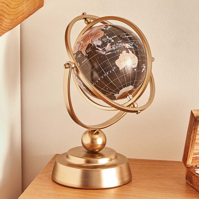 Eazy Living Decoratie Wereldbol op Voet 24 cm