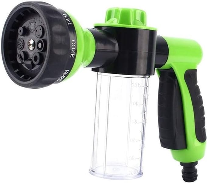 Schuimslang sproeier voor auto - Tuinslang sproeikop met 8 waterpatronen