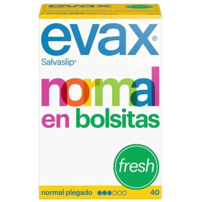 Protège-slip - EVAX - Fresh Fresh - 40 unités - Hypoallergénique - Léger