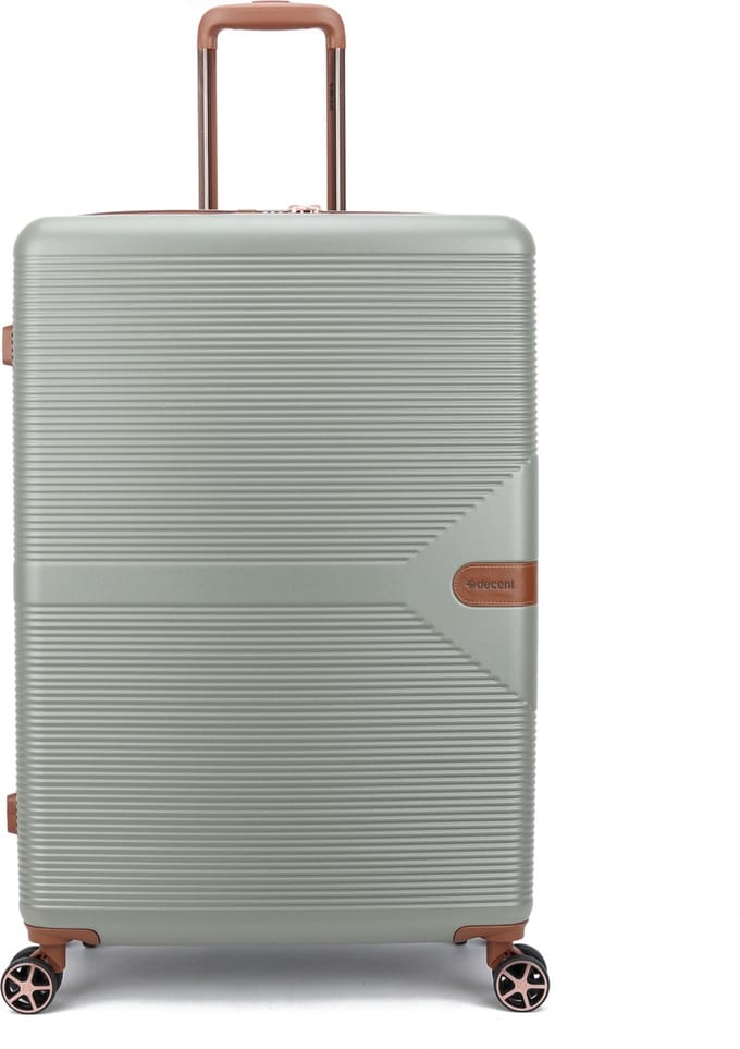 Decent Stella Grote Koffer - 77 cm -108 Liter - TSA Slot - Lichtgroen