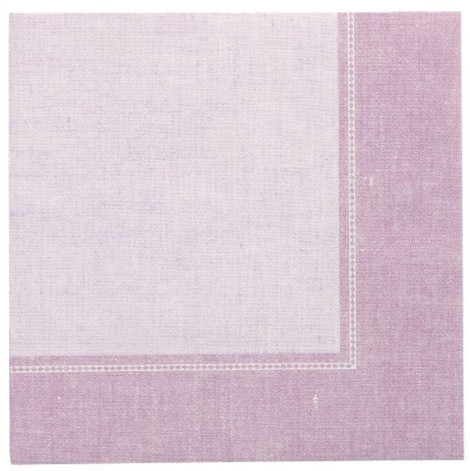8x 20 Servetten ROYAL Collection 1/4 vouw 40 cm x 40 cm lila Linum