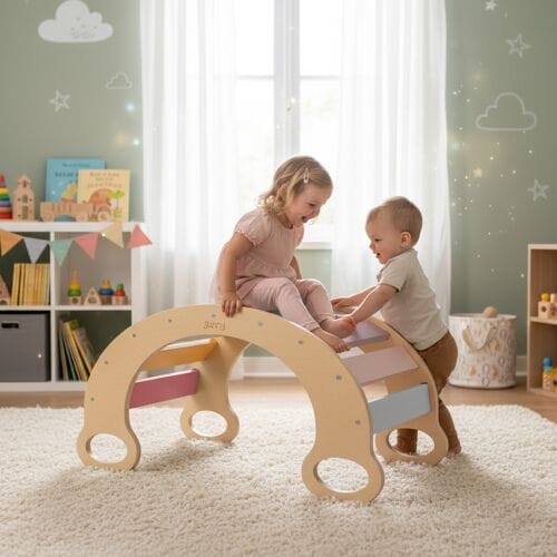 Sunny Marlie Rocker Pastel – Klimboog – Montessori Speelgoed – Multiplex – 3 tot 6 jaar