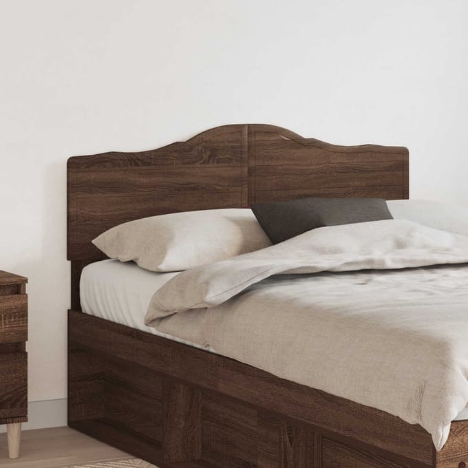 vidaXL Hoofdbord Bruin Eiken Bewerkt hout