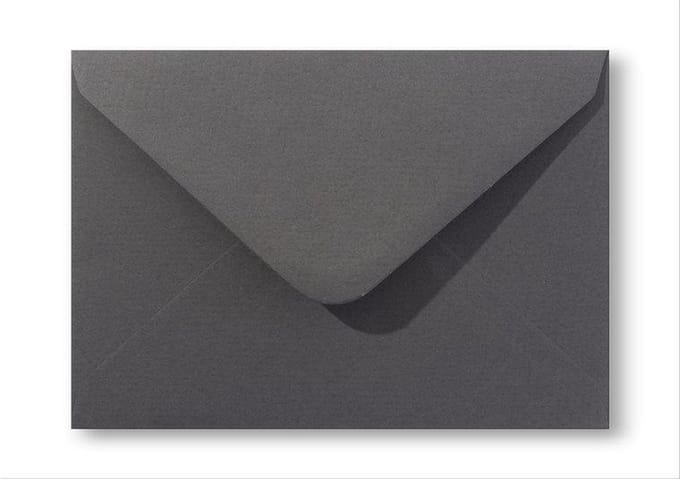 Envelop Vintage  11 x 15,6 cm Atracietgrijs 100 stuks