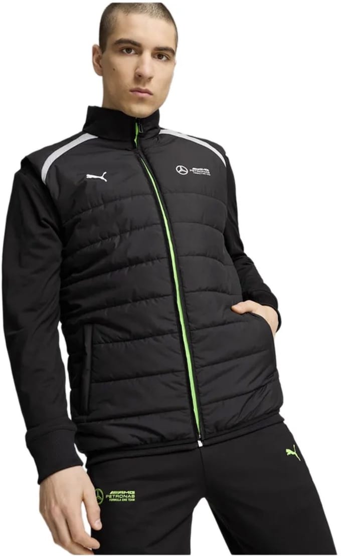 Puma Mercedes mouwloze gewatteerde jas voor heren