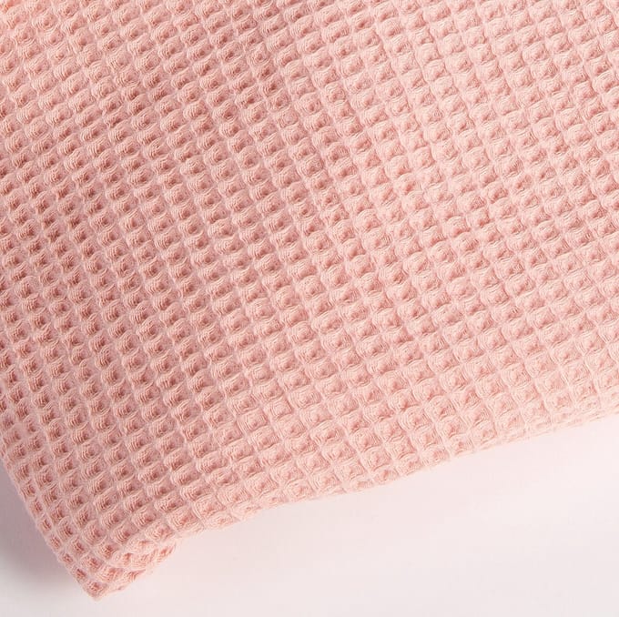 Oogappel Wafelstof Zomer Wiegdeken 75x100 cm-Roze