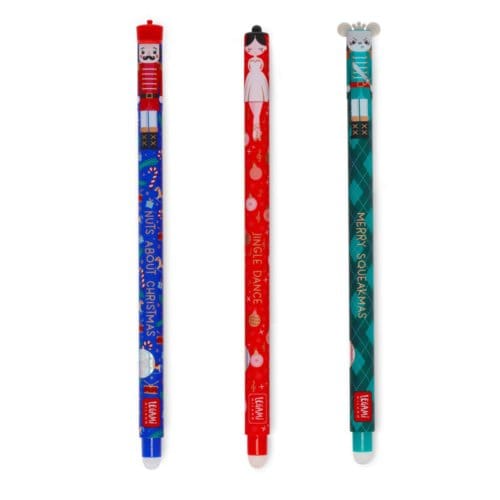 Legami - Kerst 2025 The nutcracker limited edition set van 3 uitwisbare pennen