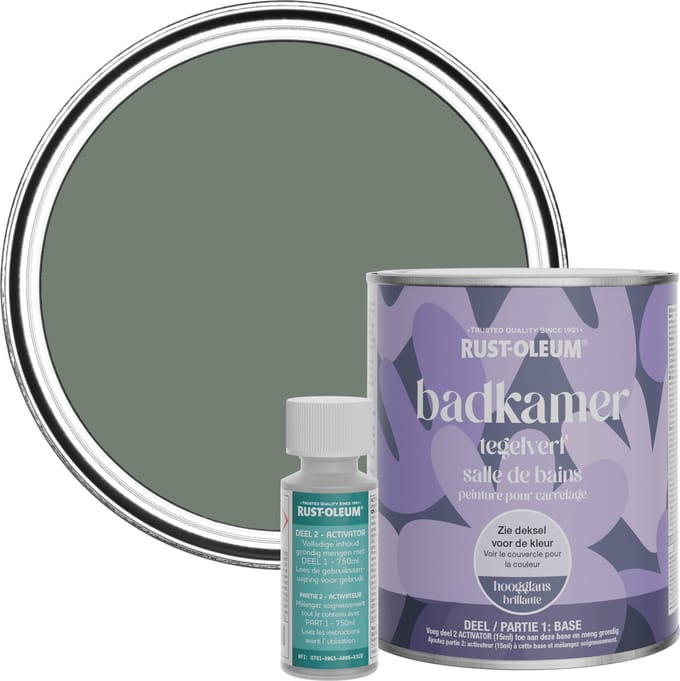 Rust-Oleum Groen Badkamer Tegelverf Hoogglans - Sereniteit 750ml