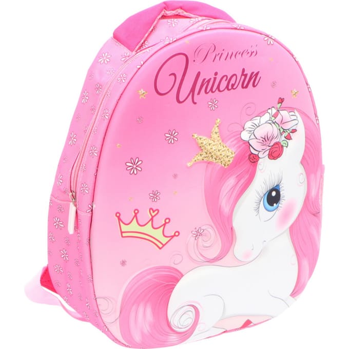 Unicorn 3D Rugzak Eivormig - Schooltas - Polyester - Roze