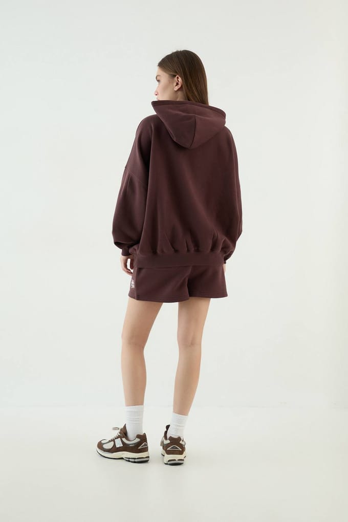 Dames Dsgn Studio Oversized Hoodie | Chocoladebruin | Maat: Medium