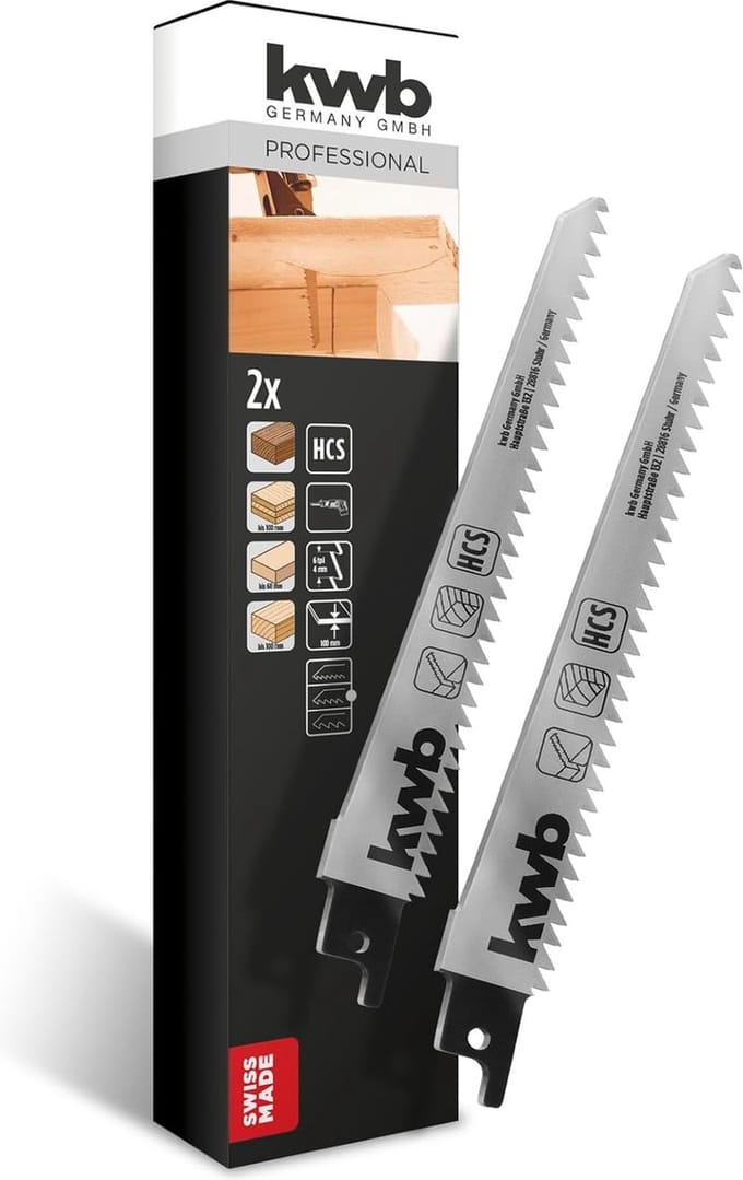 KWB Reciprozaagblad HCS Medium 153 mm - 2 stuks