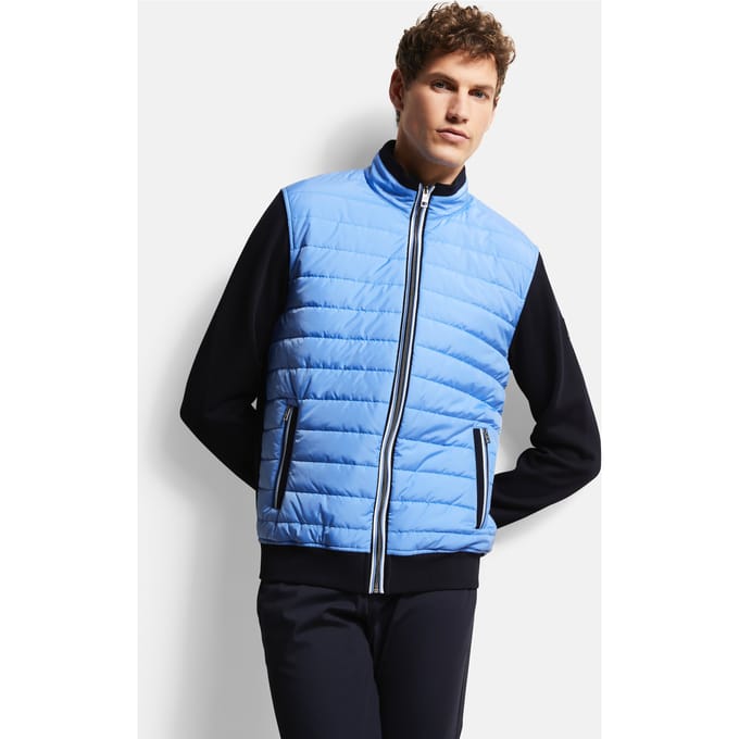 Bugatti Herren Sweatjack met kruissteek