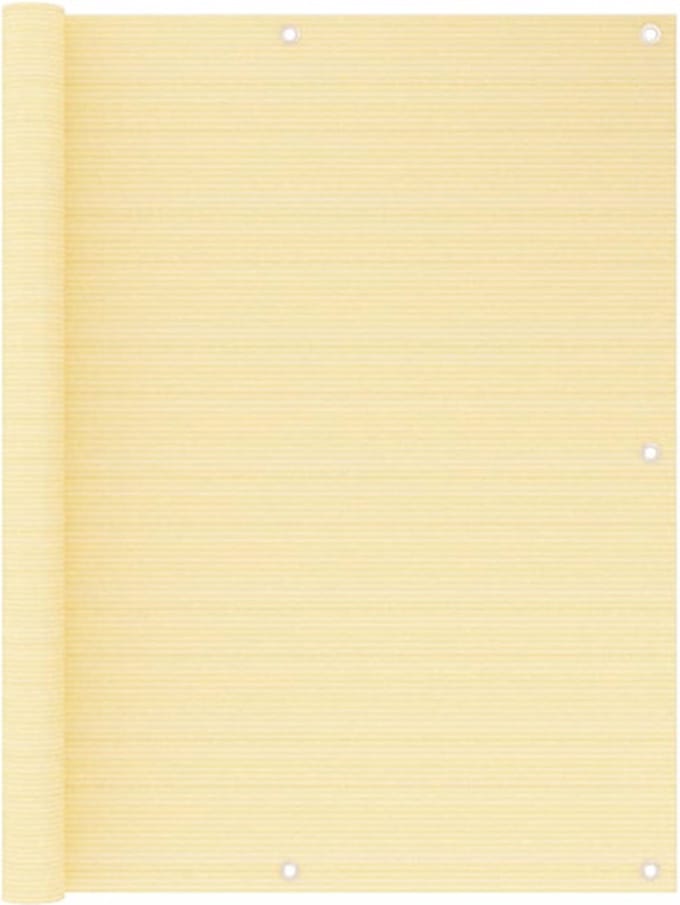 vidaXL - Balkonscherm - 120x300 - cm - HDPE - beige