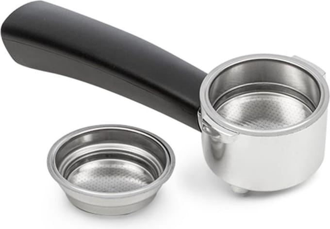 Klarstein BellaVita portafilter - reserveonderdelen en accessoires, 2 filterinzetstukken voor 1 of 2 lepels koffie, materiaal: roestvrij staal/aluminium/kunststof