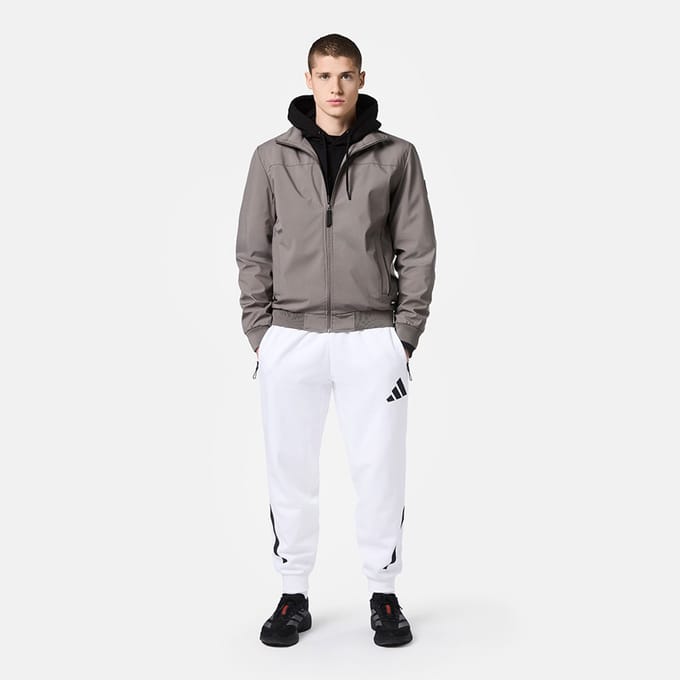Ajax-softshell jas taupe senior