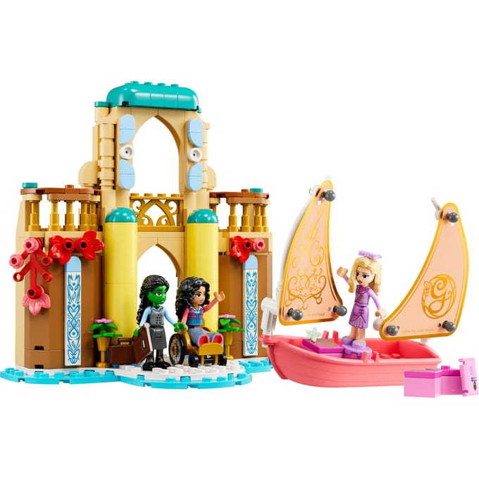 LEGO Wicked Glinda, Elphaba en Nessarose op Shiz University Speelgoed Boot en Poppenhuis Set 75681