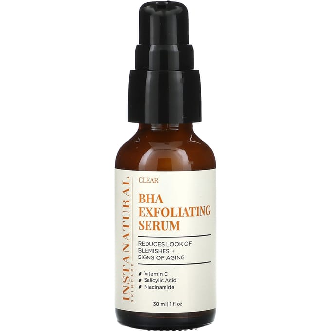 InstaNatural, Age Defying & Skin Clearing Serum, 1 fl oz (30 ml) black