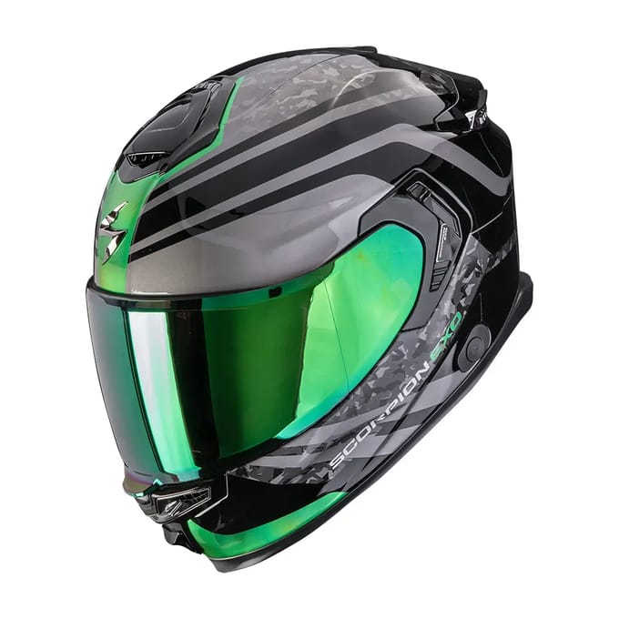 Scorpion EXO-GT SP Air Arten Black Green - Integraalhelm - Maat S - Motorhelm - ECE 22-06 gekeurd