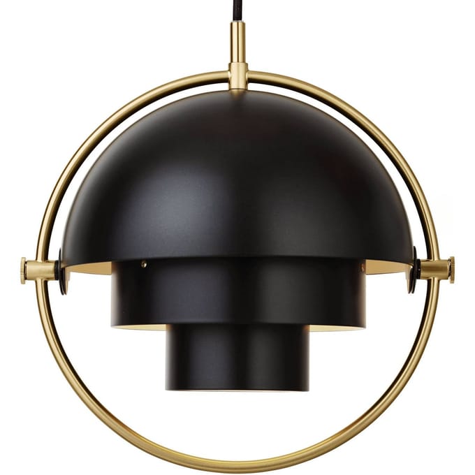 Gubi - Multi-Life hanglamp - zwart - Ø 22,5 cm - brass