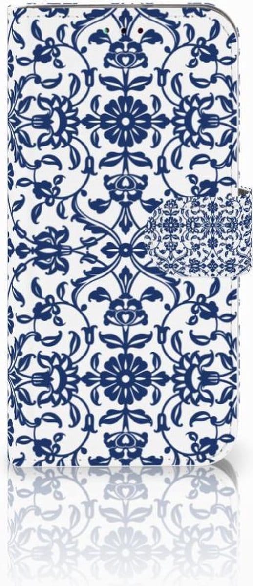 Samsung Galaxy A40 Hoesje Flower Blue
