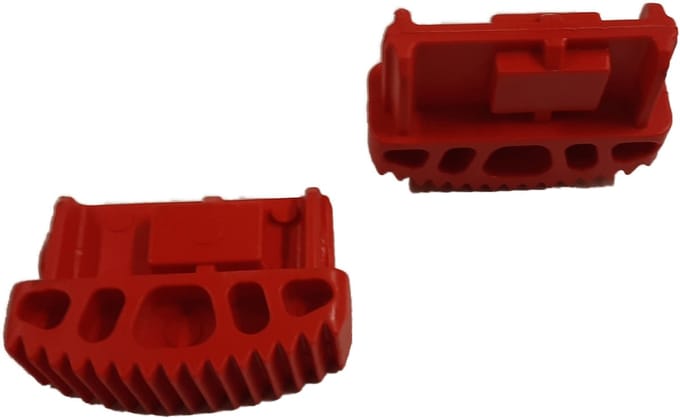 DAS laddervoet / ladderdop 75 mm Rood