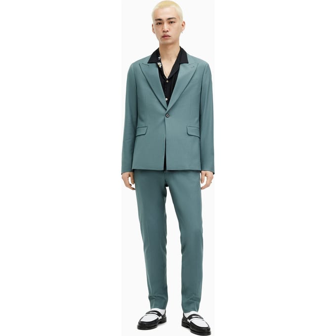 AllSaints Moad Blazer Petrol Blue Taglia: 44 | Blazers Outlet | Uomo | Blu
