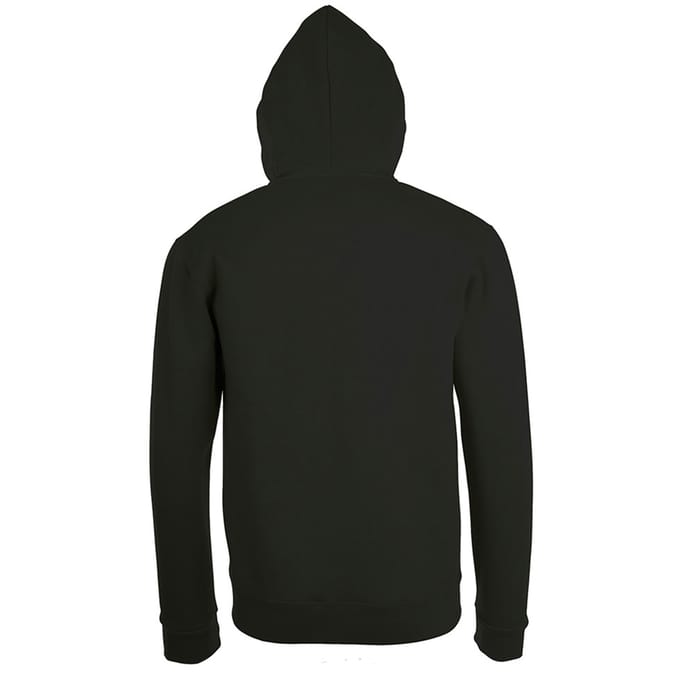 SOLS Herenstenen Ritssluiting in de vorm van een gewone Hoodie (Zwart)