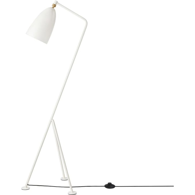 GUBI Grossman Collection Gräshoppa Vloerlamp Glanzend Albast Wit