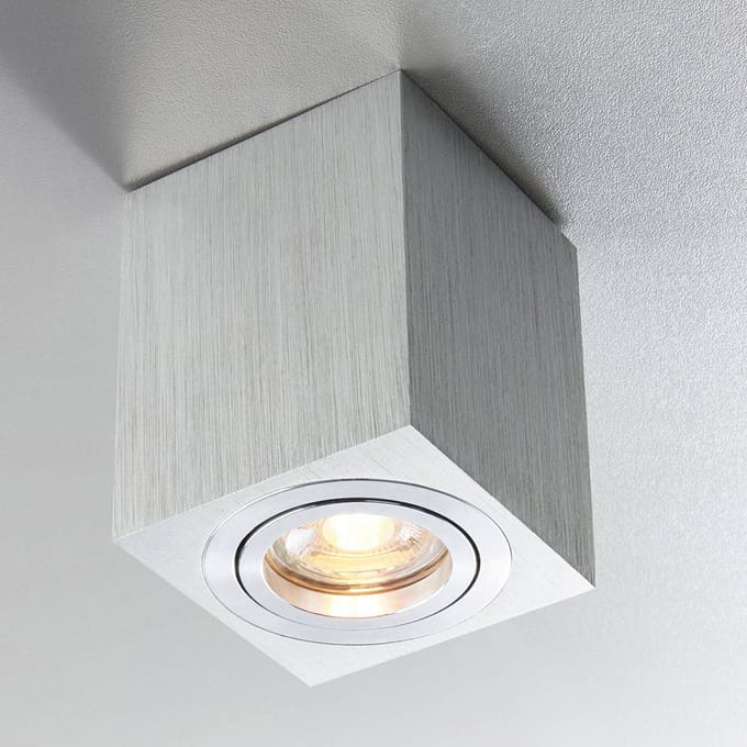 Heitronic Spot opbouw ADL8001, aluminium