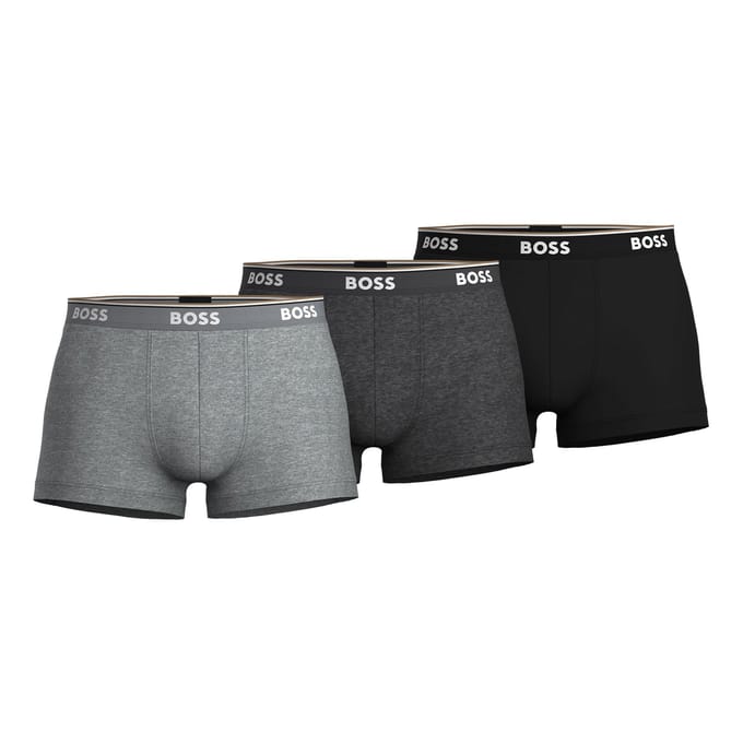 Boxershort met elastische band met logo in een set van 3 stuks